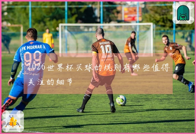 2026世界杯买球的规则有哪些值得关注的细节