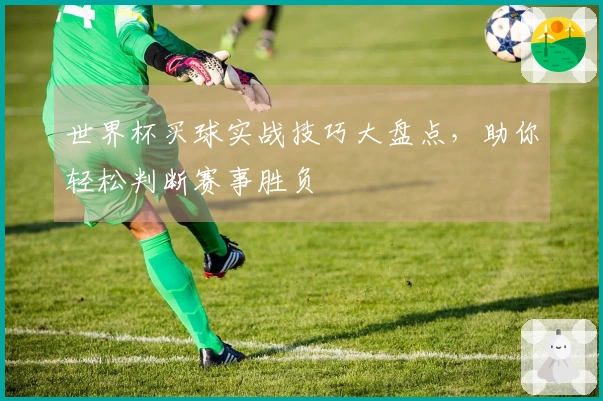 世界杯买球实战技巧大盘点，助你轻松判断赛事胜负