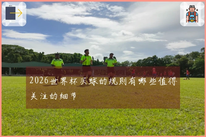 2026世界杯买球的规则有哪些值得关注的细节