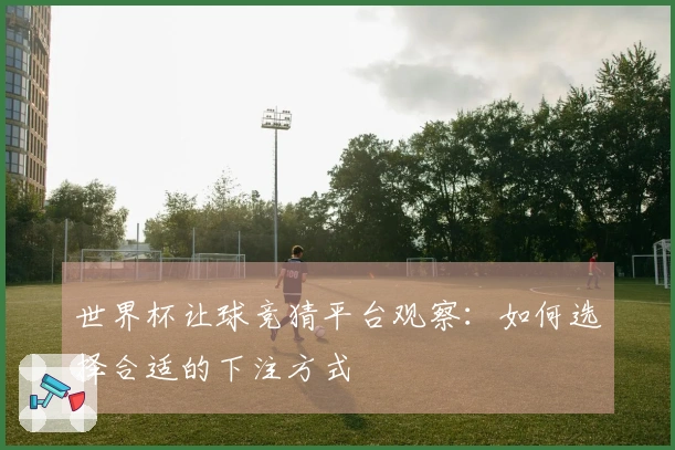 世界杯让球竞猜平台观察：如何选择合适的下注方式
